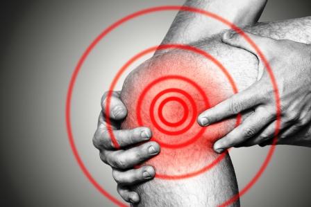 akutní bolest kolena - zvýraznení místo bolesti