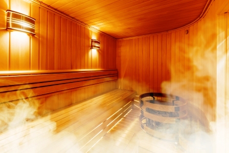 interier finskej sauny